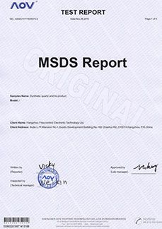 MSDS Quartz blank